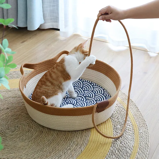 Panier Osier pour Chien en Coton Tressé – Image 7